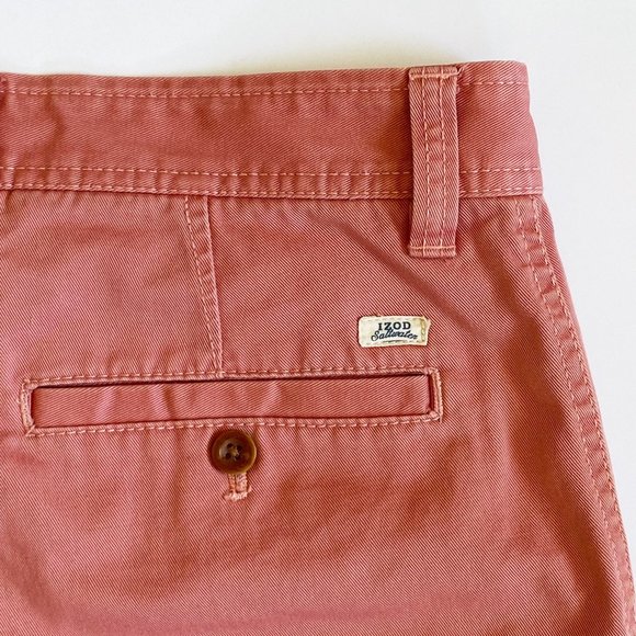 Izod Saltwater Flat Front Cotton Chino's Sz 33 - Picture 4 of 6
